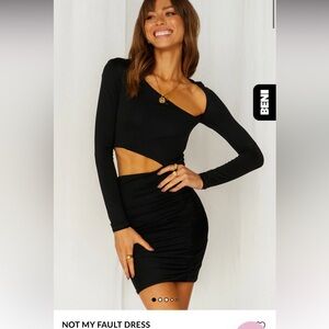 Hello Molly Black Mini Dress